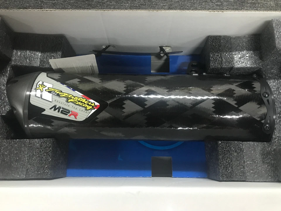 TWO BROTHERS CARBON FIBRE SLIP-ON Muffler Exhaust Fits HONDA CRF250R 2010 - Image 2 of 4