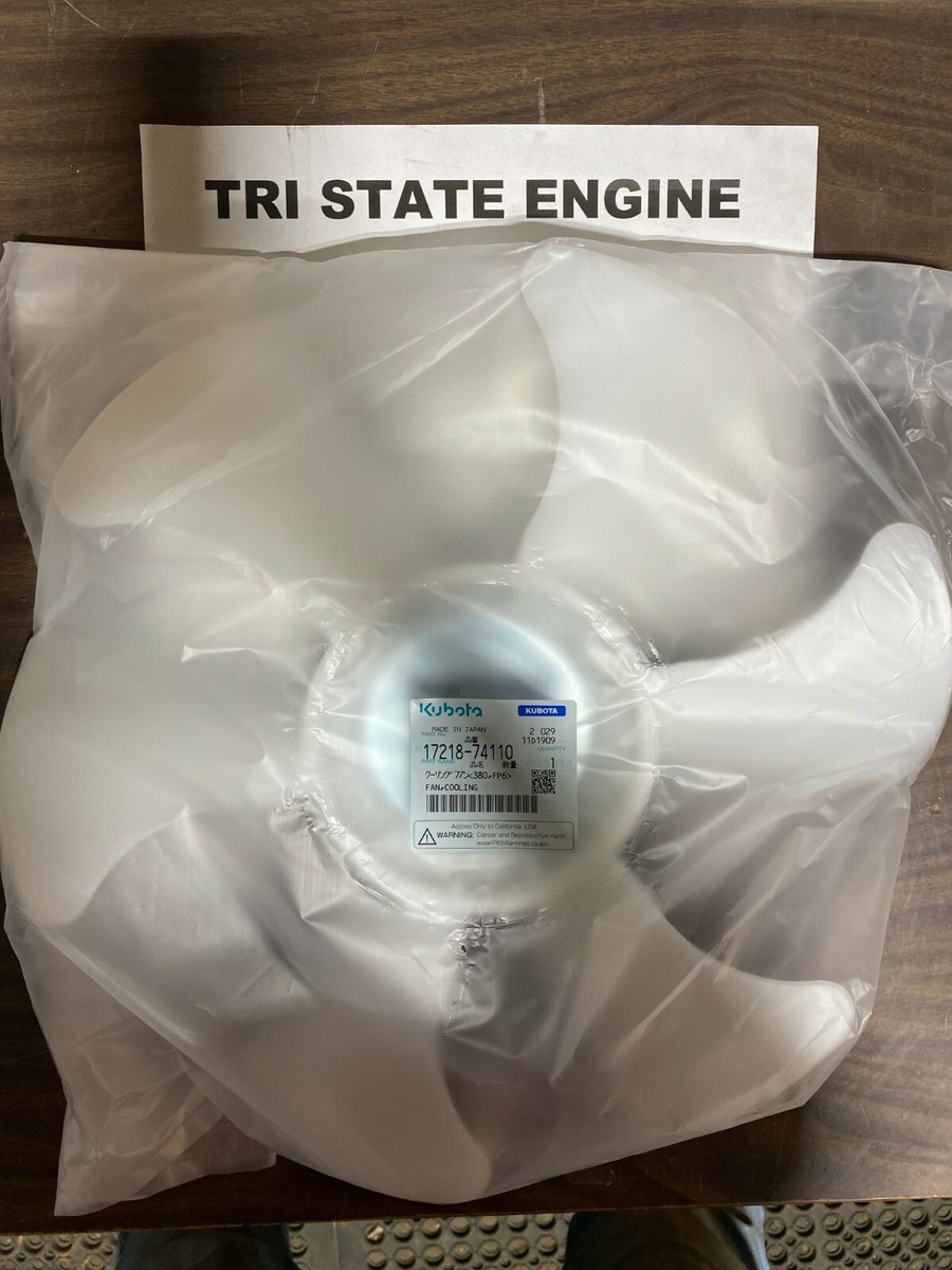 Genuine OEM Kubota Cooling Fan 17218-74110 | eBay