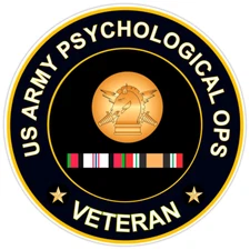 US Army Psychological Ops Veteran Bumper Sticker Military Vinyl Soldier Decal 5"