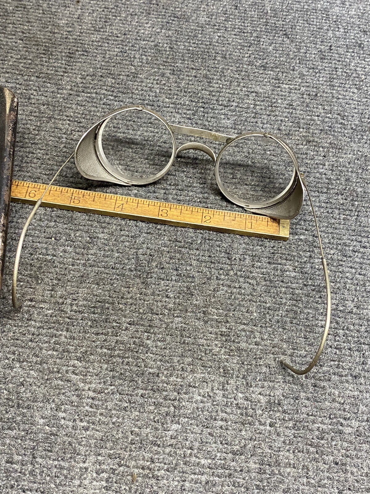 Vintage American Protexwel No. 1 Stainless Merry Optical Safety Glasses