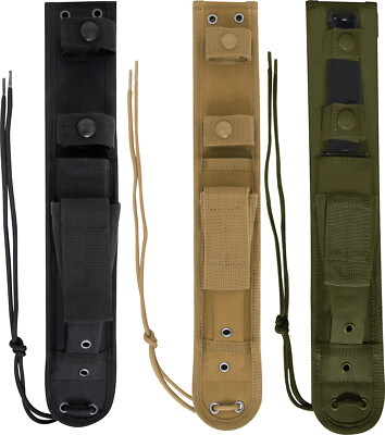 MOLLE Knife Sheath 7'', Blade Cover Case Snap Closure Military Army