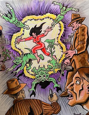4 GANSTER VORTEX     ** MIKE BENNETT'S  ORIGINAL  ART   (2025) 05/04/25