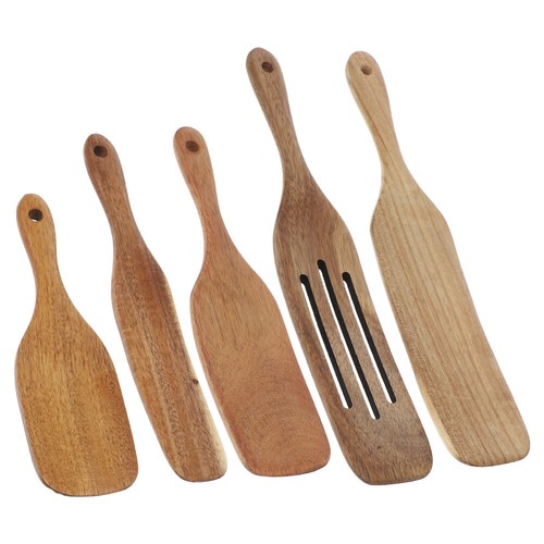 5 Pcs Wooden Pizza Shovel Dough Scraper for Sourdough Serving Utensils - Picture 7 of 12