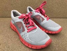 NIKE FREE RUN 3 Shoes 512098-001 Light Gray  Pink Youth Size 5Y