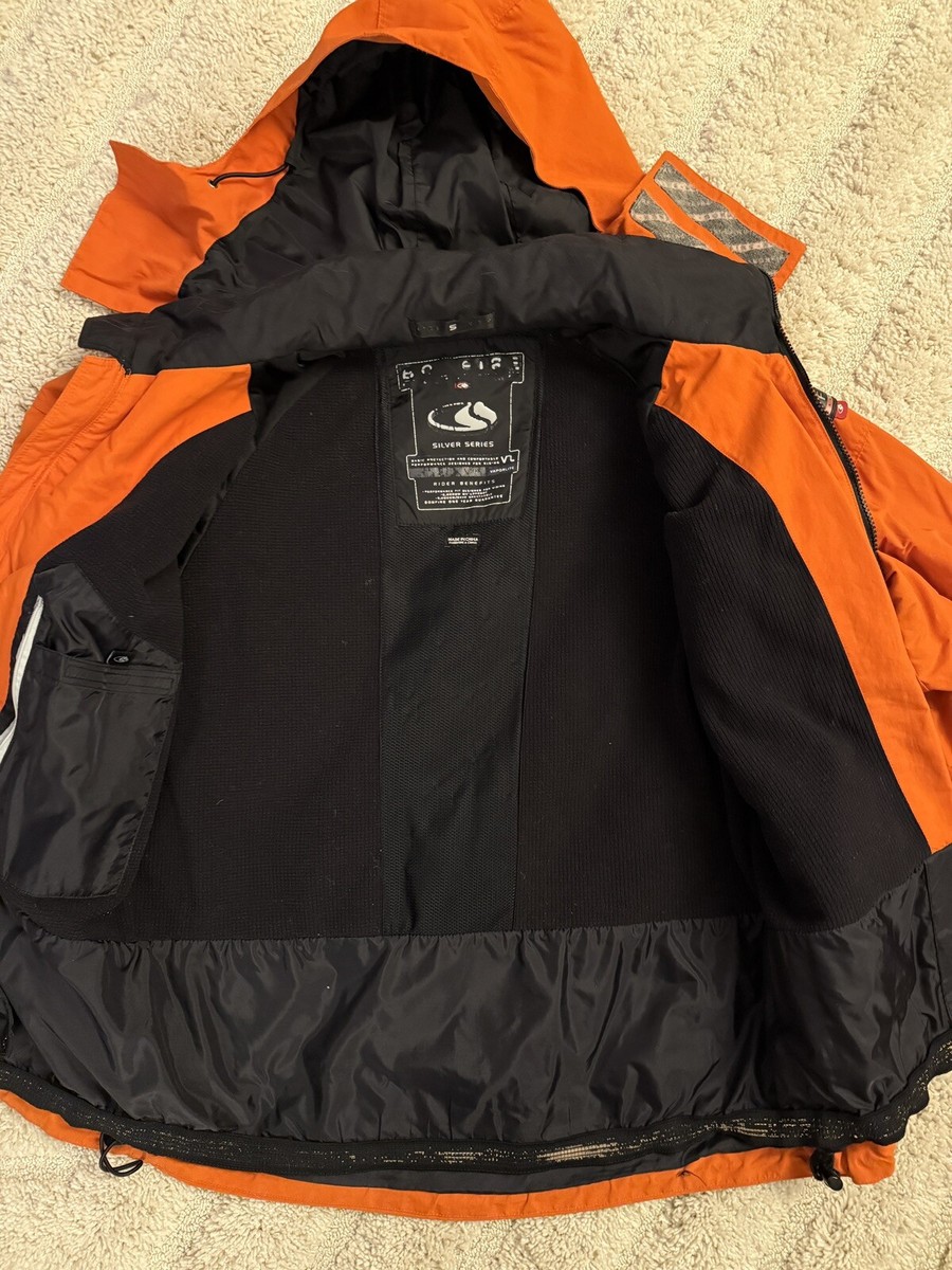 Vintage Bonfire Snowboard Jacket Orange Silver Series Detachable
