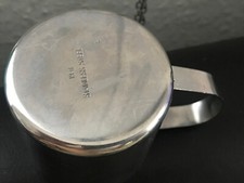Vintage Hotelsilber 18-8 STAINLESS STEEL Becher Milchkanne Milchschaum Espresso