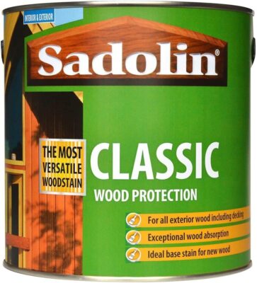 2,5lt Sadolin Classic Lösemittel Ölbasis Matt Holzlasur Teak 