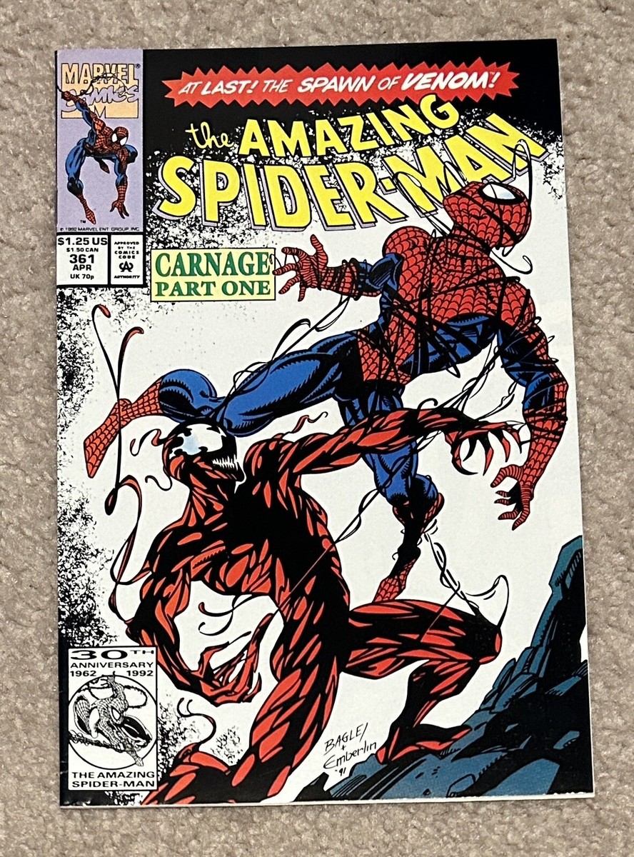 The Amazing Spider-Man #361-363! 1st Carnage! Complete, VF+/NM +