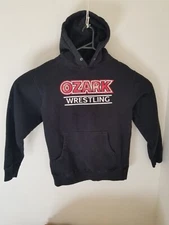 Ozark Wrestling Nearfall Hoodie Warmup Warm down Size Small No Drawstring 