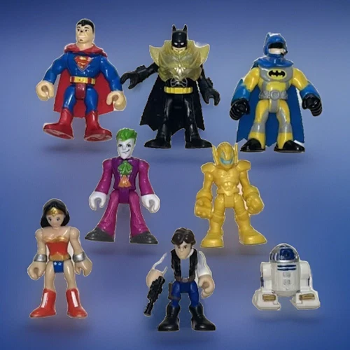 DC Marvel Imaginext Fisher Price Playskool Super Hero Villain Figures Lot Of 8