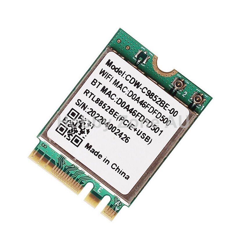 Wifi6対応(ax) RTL8852BE ネットワークカード 10枚セット Wifi 6 Realtek RTL8852BE Network Card 1800Mbps BT 5.0 Dual