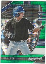 GUS STEIGER RC 2020 Panini Prizm Draft Picks Green Pulsar #147  Rookie ID:7989