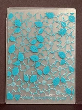Diamond Press Embossing Folder Floral Background