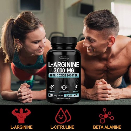 Nitric Oxide Booster Supplement for Blood Circulation and Flow,Endurance/En H6S7 - Picture 3 of 11