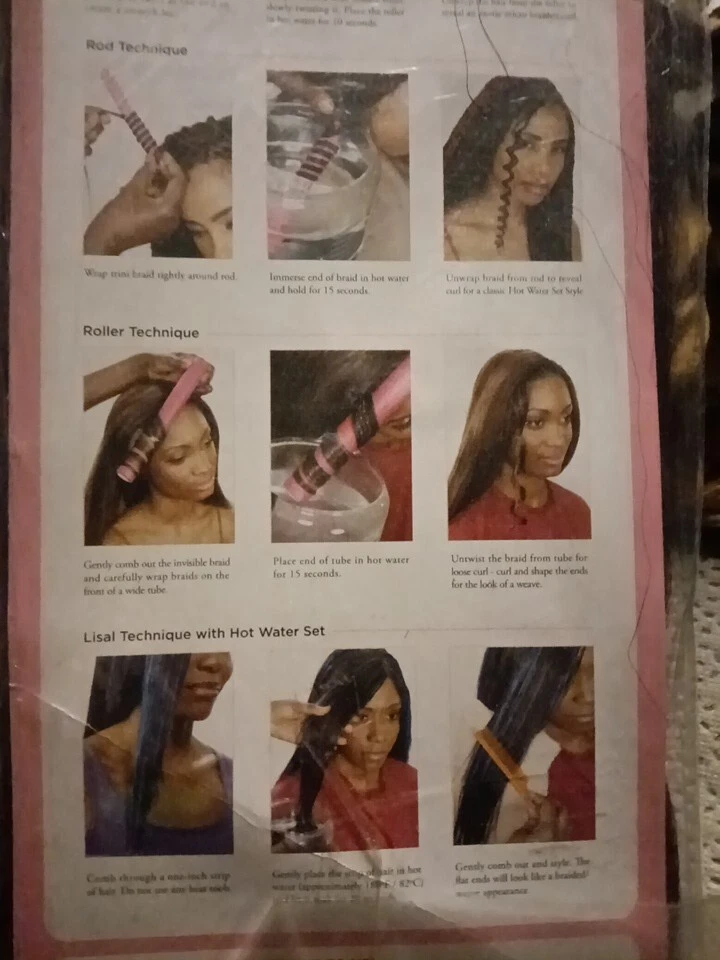 WOMEN'S  100% Kanealon jumbo braid  ColorF1B/27 - Image 3 of 4