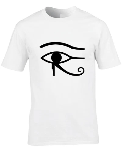 Eye Men's T-Shirt Egypt God Horus Egyptian Cool Graphic Ra King Gift Myth Legend - Picture 1 of 2