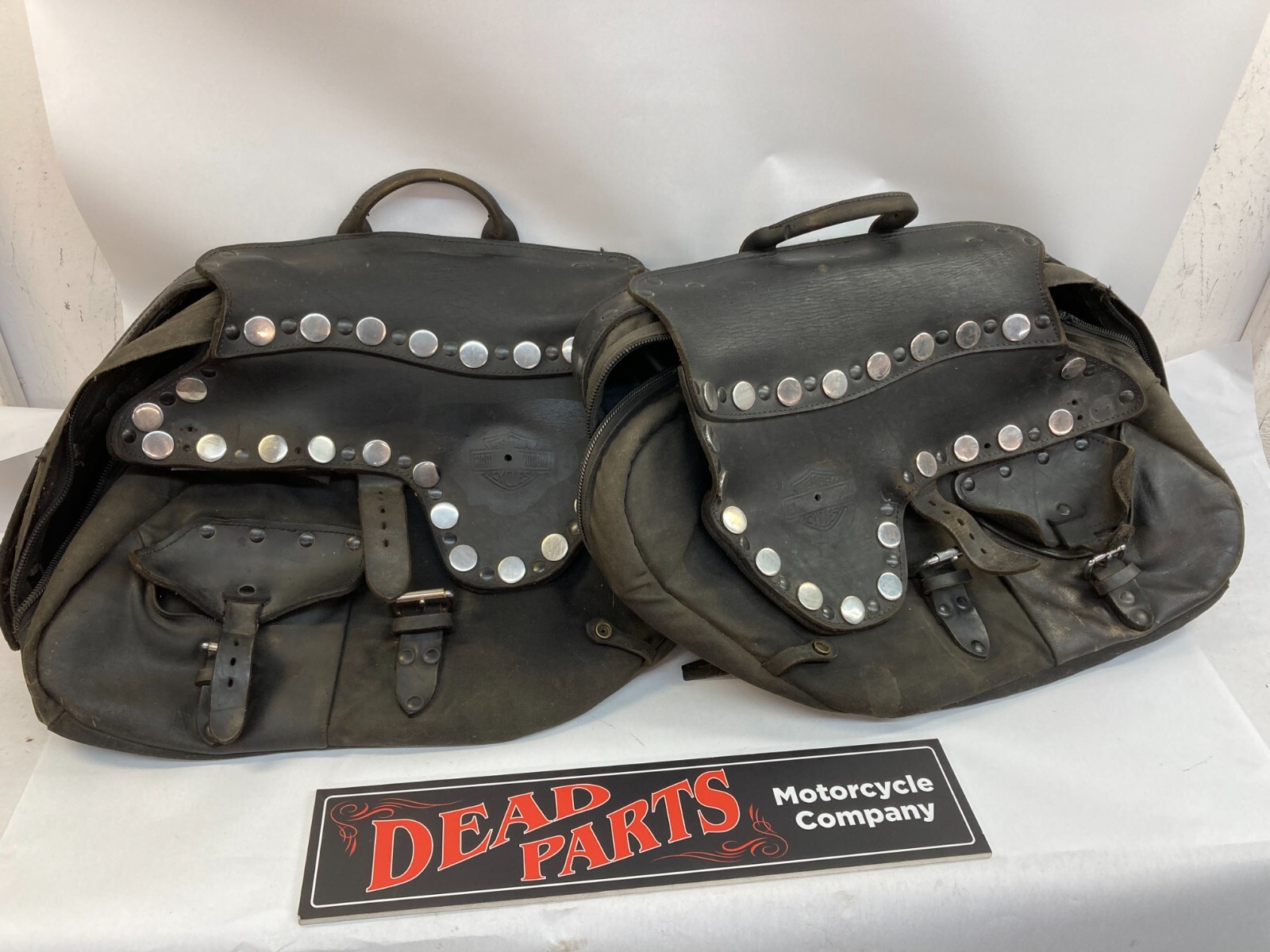 Harley Dyna convertible FXDS FXDC nylon leather saddlebags bags look eBay