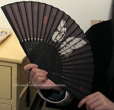 Hot Chinese Style Folding Fan Bamboo Foldable Hand Held Dance Prop Party Favor