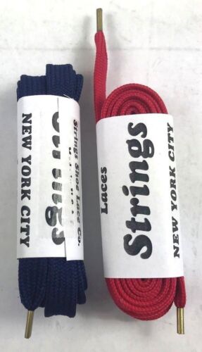 Flat Athletic 45 Inch Shoe Laces Metal Tip (Get 2 Pair for $5.99) Made in USA - 第 1/2 張圖片