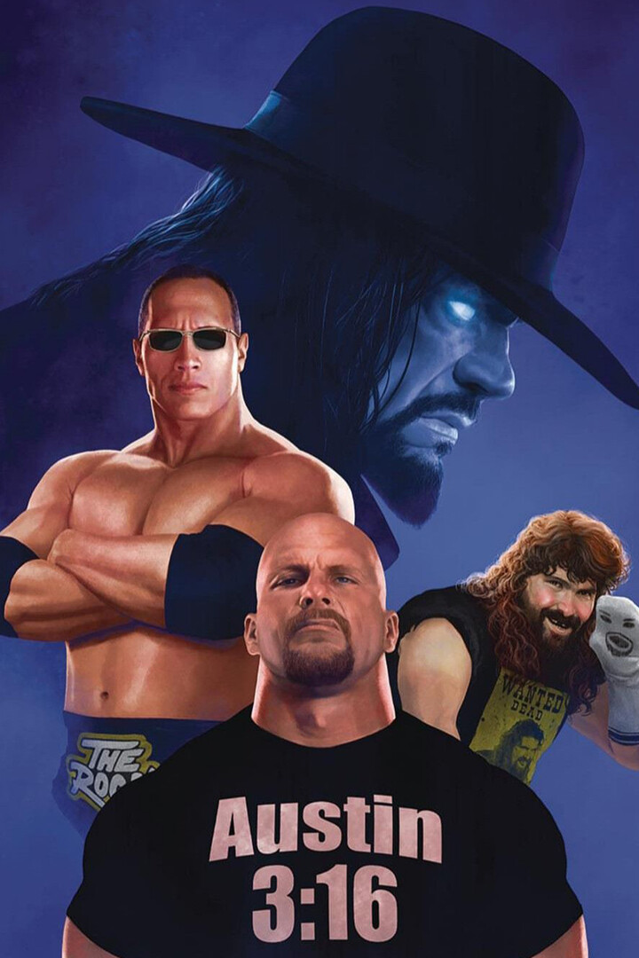 WWF ストーンコールド カーフロアマット Austin 3:16 Vintage WWF