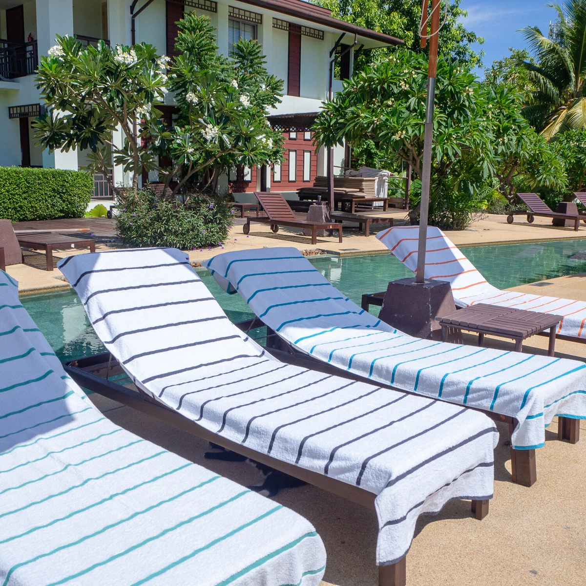 Beach chair towels with pockets new arrivals