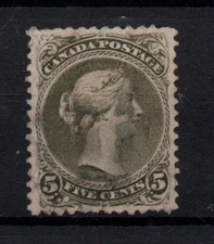 Canada QV 1875 5c Perf 11.5 & 12 scarce SC#26 fine used WS29905