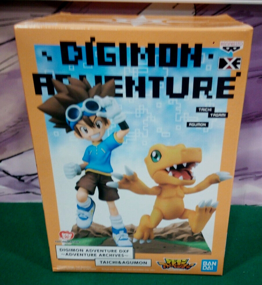 DIGIMON ADVENTURE TAICHI E AGUMON ACTION FIGURE BANPRESTO PVC 15CM