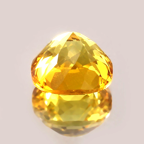 AAA Wonderfull Natural Ceylon Yellow Sapphire Loose Cushion Gemstone Cut 8x8 MM - Picture 4 of 4