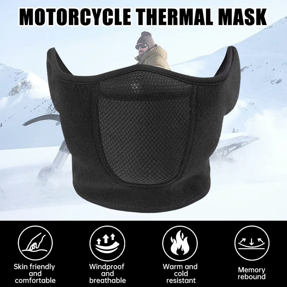 Winter Ear Cover Fleece Half Face Mask Cold Weather Ski Riding
