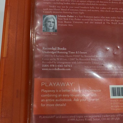 Living Dead In Dallas By Charlaine Harris Unabridged Audiobook Playaway Earbuds - Picture 5 of 9