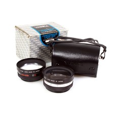 Yashika Telephoto Wide Angle Conversion Lens Set For Electro 35 Camera New/Old