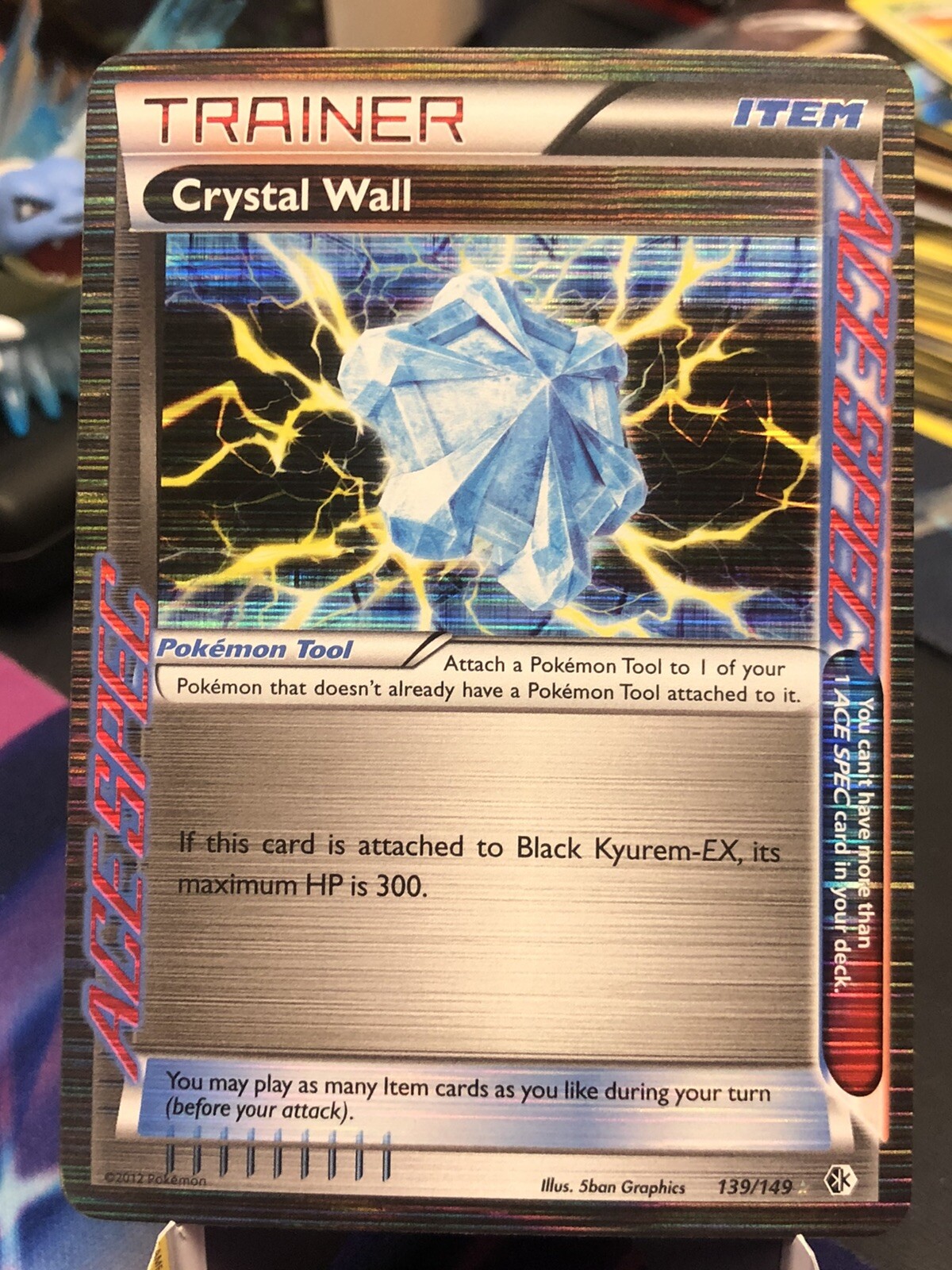 Pokemon Ace Spec Crystal Wall Bw Boundaries Crossed 139 149 Rare Nm Mint Ebay