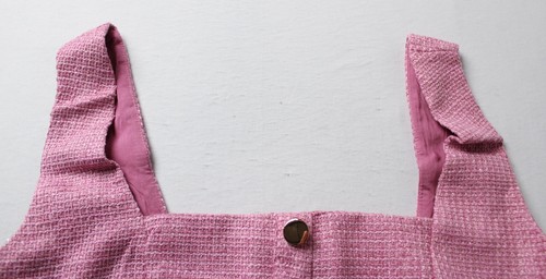 ShowPo. Womens Amaris Button Crop Top And Wide Legs Pants Set AC2 Pink Size US:8 - Picture 3 of 8