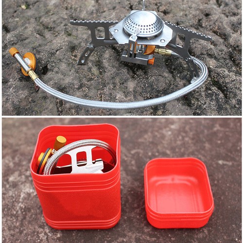 Portable Gas Stove Camping Burner Outdoor Picnic Cooking Hiking Gear Cooker - Picture 12 of 16
