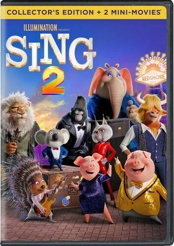 Sing 2 Collector's Edition + 2 Mini-Movies (DVD, 2021) - Picture 1 of 1