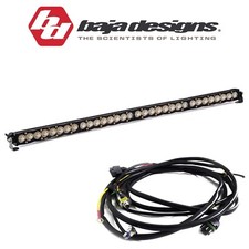 Baja Designs 40" S8 Clear Wide Cornering Light Bar W/ Toggle Harness & Backlight
