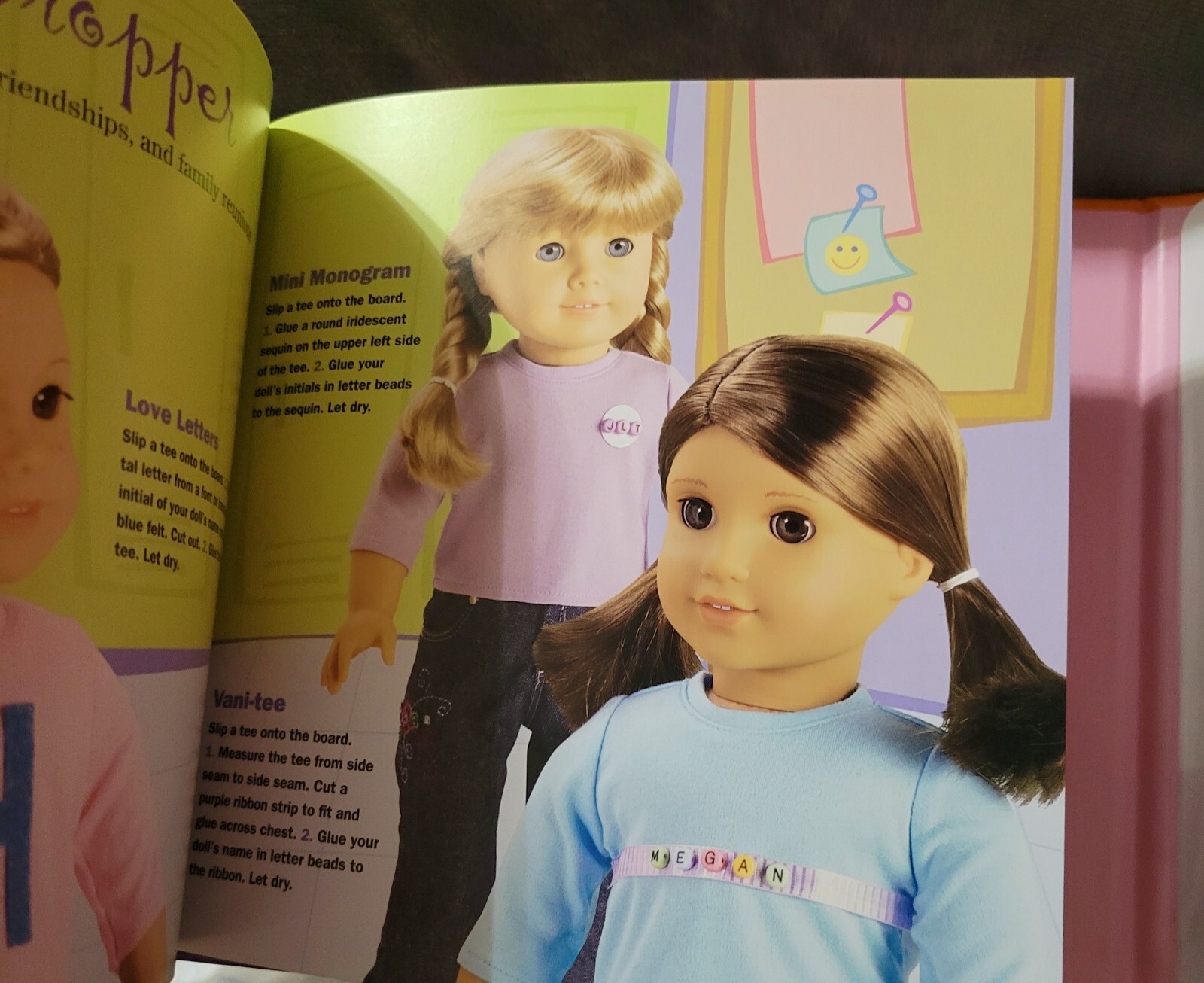 New AMERICAN GIRL DOLL TEES KIT Set BOOK SPARKLING TSHIRTS Craft