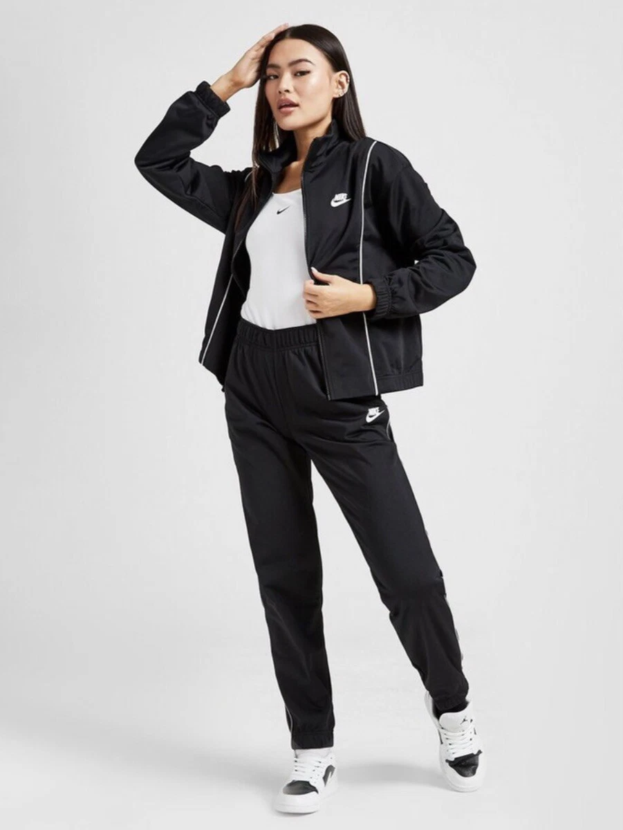 Nike Women’s Pique Fitted Tracksuit (Black) - XL - New ~ DD5860 011