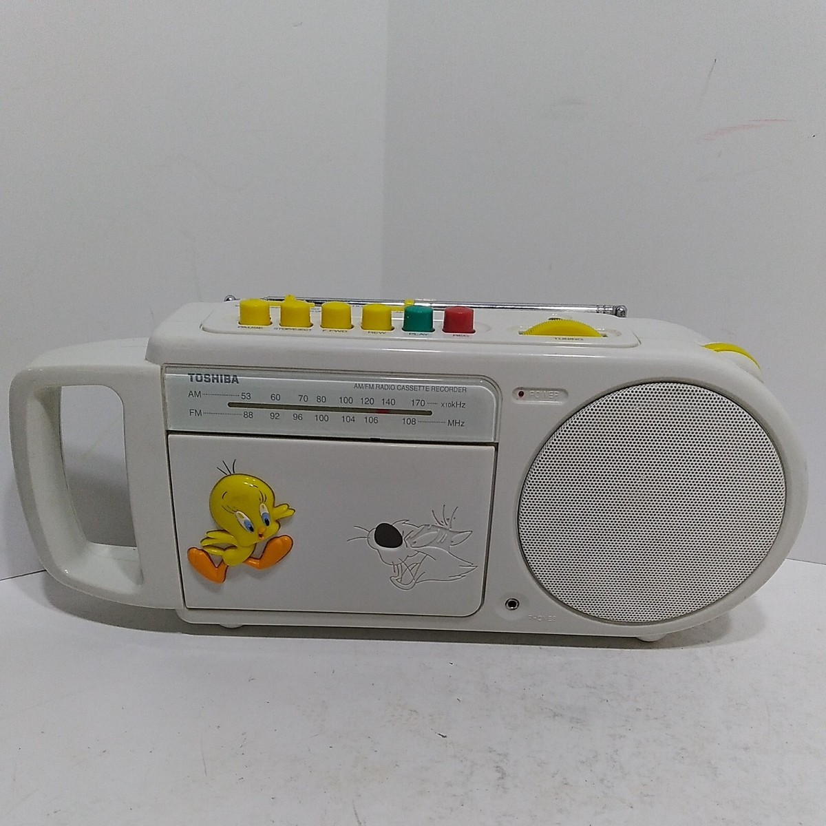 VTG Tweety Sylvester Cassette Radio Lt 401 TWE Toshiba Looney