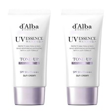 d  Alba Waterfull Purple Tone-Up Sun Cream SPF50 PA   50ml x 2 K-Beauty
