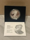 2022-W Proof $1 American Silver Eagle Box & COA