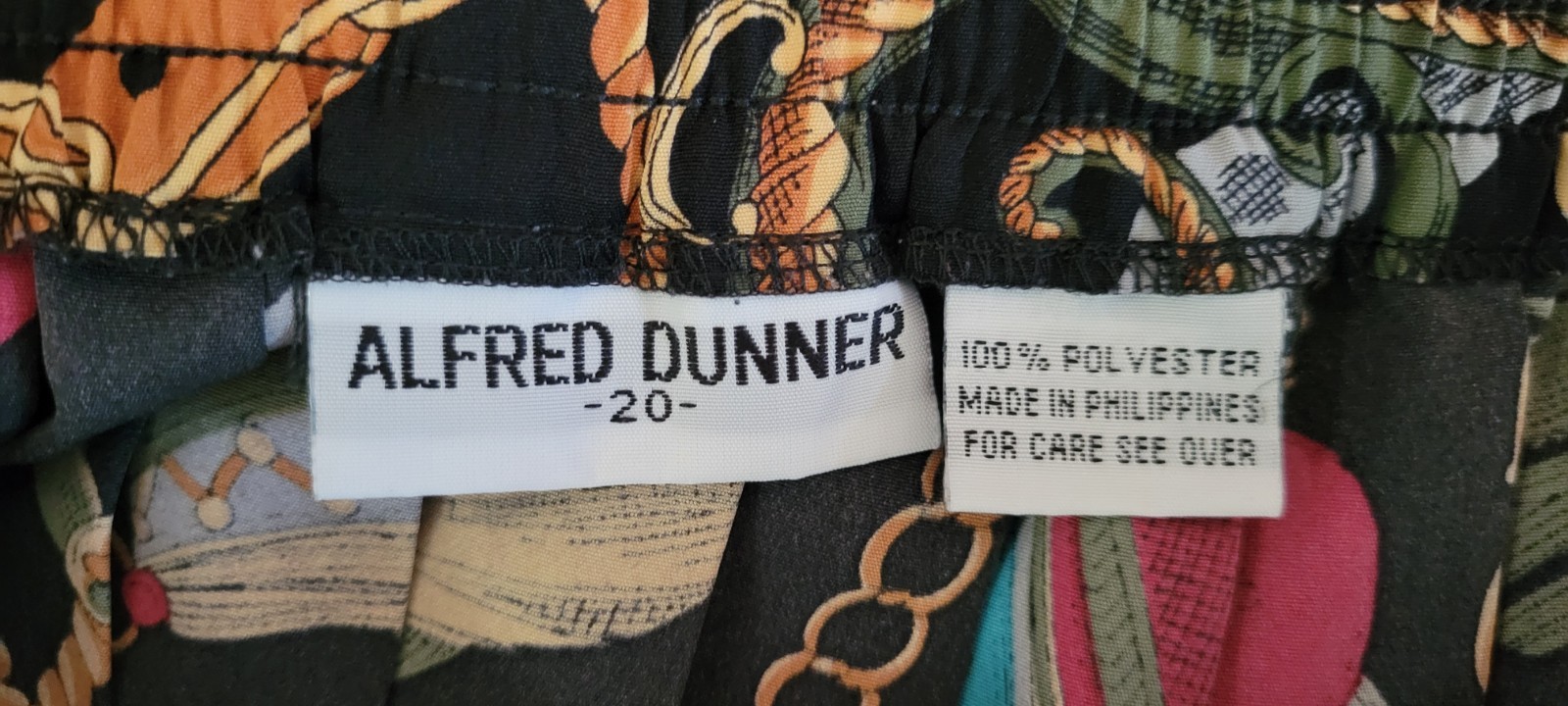 VTG Alfred Dunner Womens Western Skirt Size 20 Equestrian Cowgirl Derby Pull On image 6