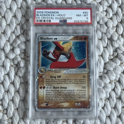 Pokemon Blaziken ex EX Crystal Guardians Holo Ultra Rare #90 PSA 8