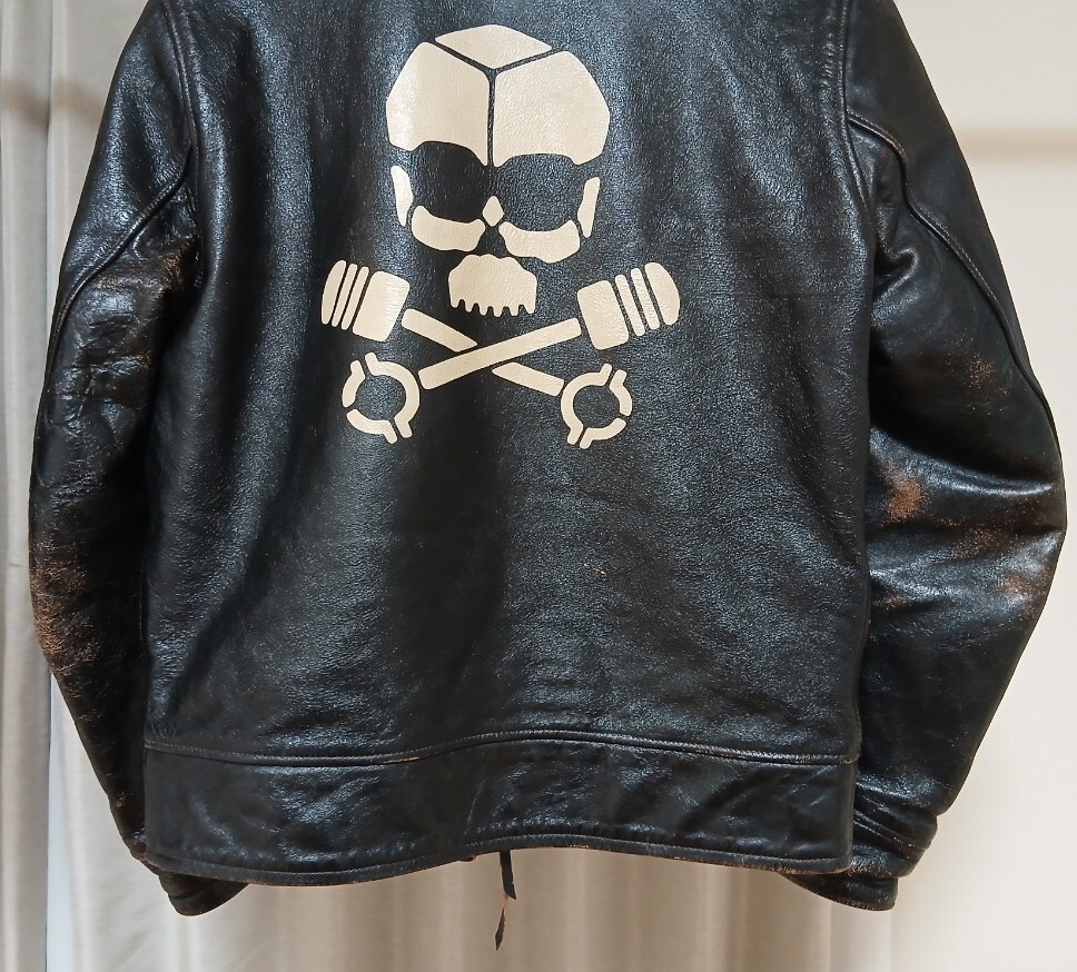 Joe McCoy Horsehide Leather Jacket Tea Core Black Size 38 Japan | eBay