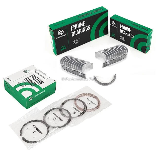 Anillos de pistón rodamientos de varilla principal aptos 01-05 Honda Civic D17A1 D17A2 D17A6 D17A7 Foto 2 de 4