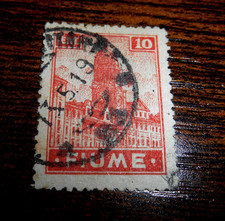 TIMBRE OBLITERE  ITALIE  FIUME, N 35,  1919