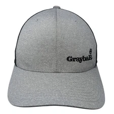 Graybar Fitted Mesh Back Trucker Hat Gray One Size Flexfit Yupoong