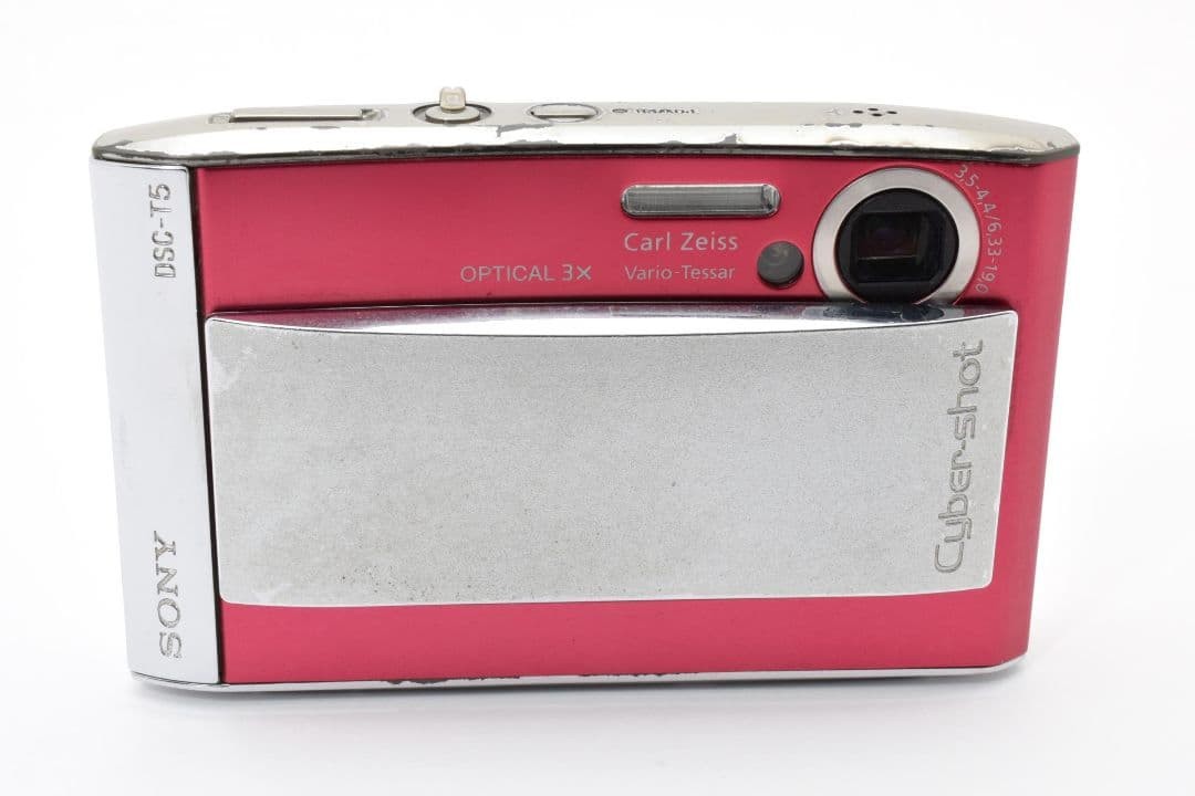 SONY Cyber-shoyt DSC-T5 レッド SONY Cyber-shot DSC-T5 Red Compact Digital Camera Tested Excellent