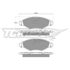 Satz Bremsbeläge Bremsklötze vorne für Peugeot 206+ 2L 26834963
