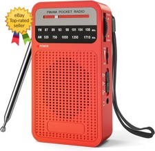 Portable Radio AM FM with Long Range Reception Transistor Radio with Loud Speake